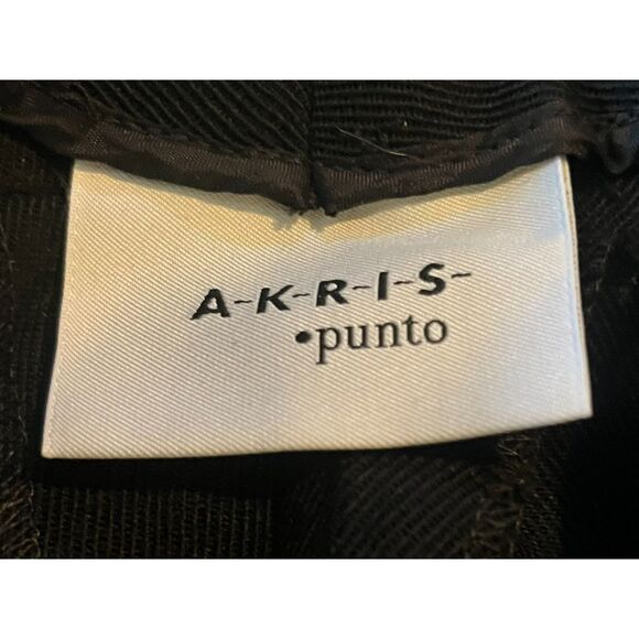 Akris Punto Black Women's Wool Straight Leg Trousers Pants 8 Retail $595 - Picture 8 of 9